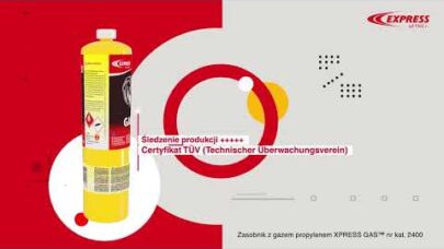 Zasobnik z gazem propylenem XPRESS GAS nr kat. 2400